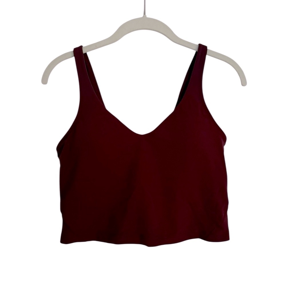Lululemon Athletica Burgundy Longline Bra
